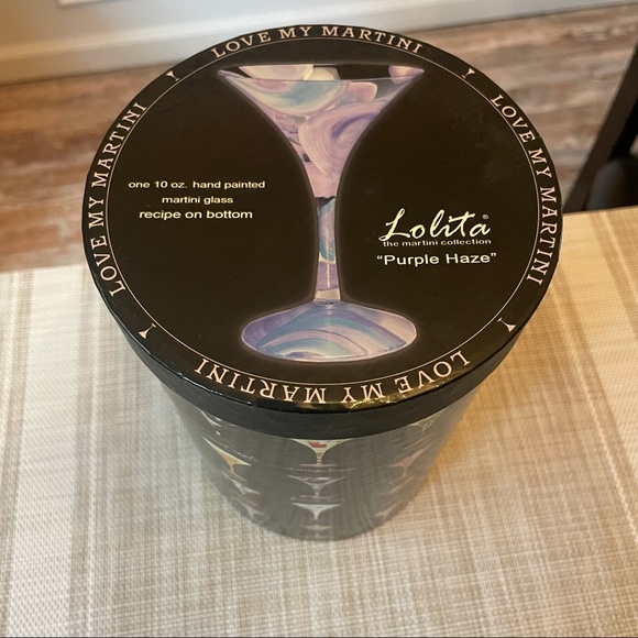 RARE Lolita Purple Haze Martini Glass - Picture 5 of 6